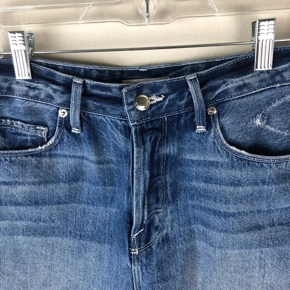 Good American- High Waist Cuttoff denim shorts - Picture 3 of 14
